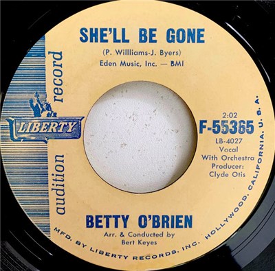 Betty O'Brien - Love Oh! Love / She'll Be Gone download mp3 flac
