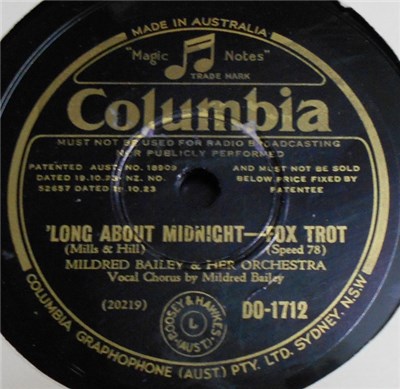 Mildred Bailey & Her Orchestra - 'Long About Midnight / More Than You Know download mp3 flac