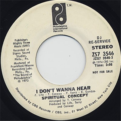 Spiritual Concept - I Don't Wanna Hear download mp3 flac