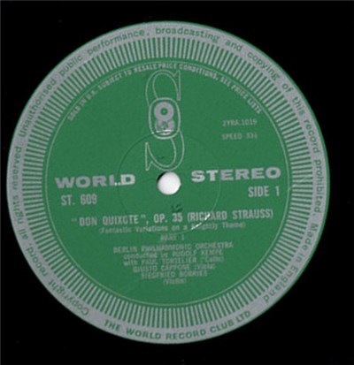 Richard Strauss - Rudolf Kempe Conducted By Berlin Philharmonic Orchestra - Don Quixote download mp3 flac