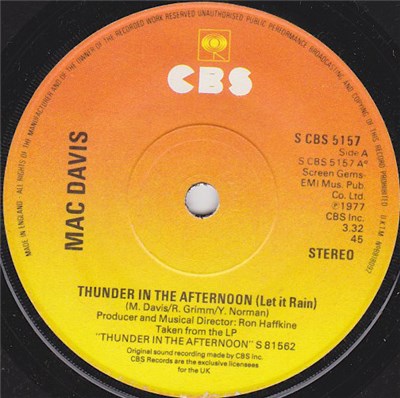 Mac Davis - Thunder In The Afternoon (Let It Rain) download mp3 flac