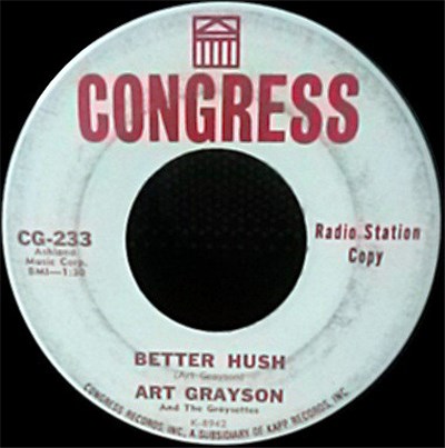 Art Grayson And The Graysettes - Better Hush / Love Is Hurt download mp3 flac