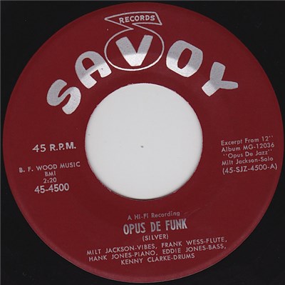 Milt Jackson, Frank Wess, Kenny Clarke, Hank Jones, Eddie Jones - Opus De Jazz download mp3 flac