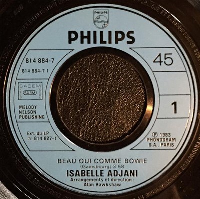 Isabelle Adjani - Beau Oui Comme Bowie download mp3 flac