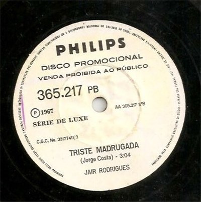 Jair Rodrigues - Triste Madrugada / Camará...ê download mp3 flac