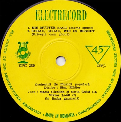 Various - Die Mutter Sagt / Schau, Schau, Wie Es Regnet / Ein Tüchtiges Mädchen / Der Wald Vergilbt download mp3 flac