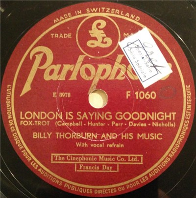 Billy Thorburn And His Music - London Is Saying Goodnight / The Lambeth Walk download mp3 flac