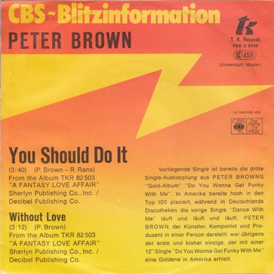 Peter Brown - You Should Do It download mp3 flac