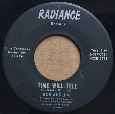 Bob And Jim - Time Will Tell / My Sad Heart download mp3 flac