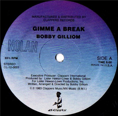 Bobby Gilliom / Clappa Club - Gimme A Break / A Dub Break download mp3 flac