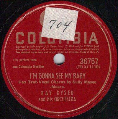 Kay Kyser And His Orchestra - I'm Gonna See My Baby / There Goes That Song Again download mp3 flac