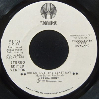Marsha Hunt - (Oh No! Not!) The Beast Day download mp3 flac