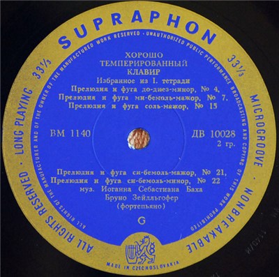 Иоганн Себастьян Бах - Бруно Зейдльгофер - Хорошо Темперированный Клавир (Избранное) download mp3 flac