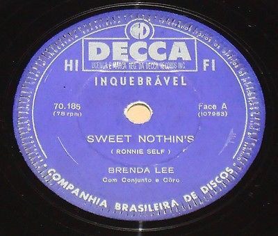 Brenda Lee - Sweet Nothin's / Weep No More Baby download mp3 flac