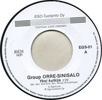Group Orre-Sinisalo - Yksi Kulkija / Syysaamuna Puistossa download mp3 flac