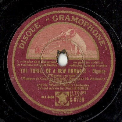 Xavier Cugat And His Waldorf-Astoria Orchestra - The Thrill Of A New Romance / Perfidia download mp3 flac