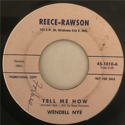 Wendell Nye - Tell Me How / Trouble download mp3 flac