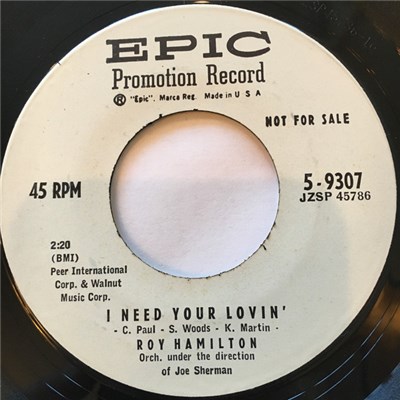 Roy Hamilton - I Need Your Lovin' / Blue Prelude download mp3 flac