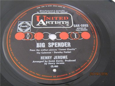 Henry Jerome - Big Spender / World Of Love download mp3 flac