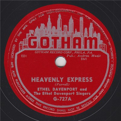 Ethel Davenport And The Ethel Davenport Singers - Heavenly Express / Steal Away And Pray download mp3 flac