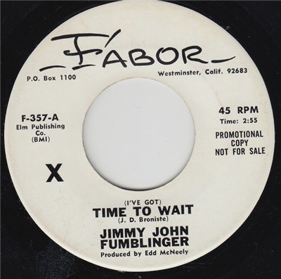 Jimmy John Fumblinger - (I've Got) Time To Wait download mp3 flac