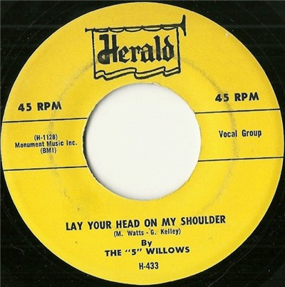 The "5" Willows - Lay Your Head On My Shoulder / Baby, Come A Little Closer download mp3 flac