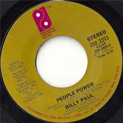 Billy Paul - People Power / I Want 'Cha Baby download mp3 flac