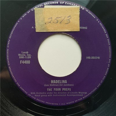 The Four Preps - Madelina / Sentimental Kid download mp3 flac