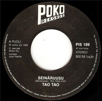 Tao Tao - Seinäruusu / Valkomustissain download mp3 flac