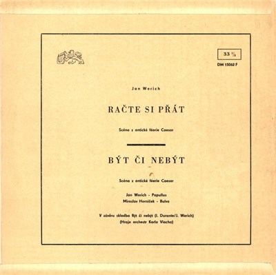 Jan Werich - Račte Si Řát / Být Či Nebýt download mp3 flac