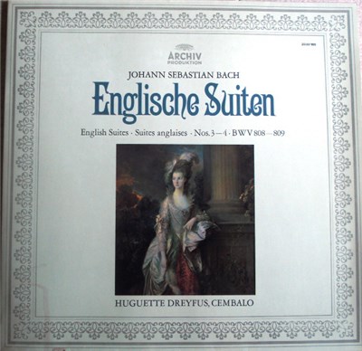Johann Sebastian Bach - Huguette Dreyfus - Englische Suiten - English Suites - Suites Anglaises Nos. 3-4 BWV 808-809 download mp3 flac