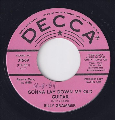 Billy Grammer - Gonna Lay Down My Old Guitar download mp3 flac