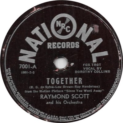Raymond Scott And His Orchestra - Together / A Fellow On A Furlough download mp3 flac