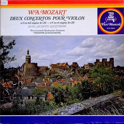 W.A. Mozart, Jean-Jacques Kantorow, Bournemouth Sinfonietta, Theodor Guschlbauer - Deux Concertos Pour Violon download mp3 flac