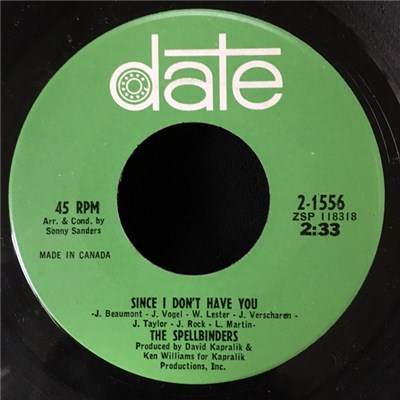 The Spellbinders - Since I Don't Have You / I Believe download mp3 flac