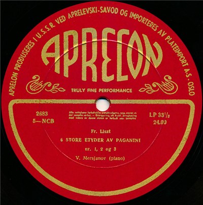 V. Mersjanov - 6 Store Etyder Av Paganini download mp3 flac