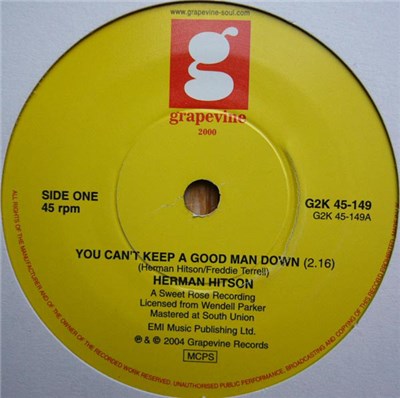 Herman Hitson - You Can't Keep A Good Man Down / Ain't No Other Way download mp3 flac