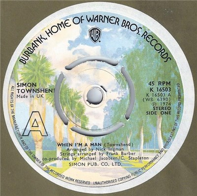 Simon Townshend - When I'm A Man download mp3 flac