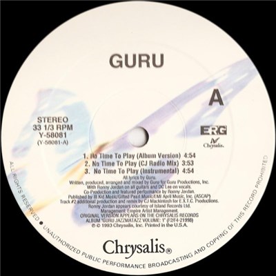 Guru - No Time To Play download mp3 flac