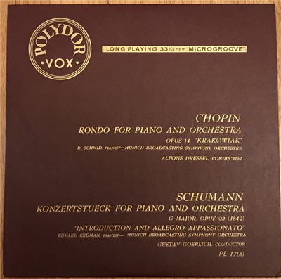 Eduard Erdmann, Rosa Schmid - Schumann, Konzertstück Op. 92; Chopin, Rondo Op.14 Krakowiak download mp3 flac