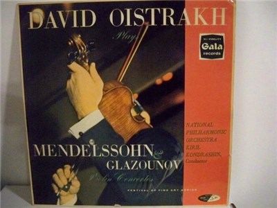 David Oistrakh - Mendelssohn, Glazounov - Violin Concertos download mp3 flac
