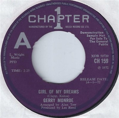 Gerry Monroe - Girl Of My Dreams download mp3 flac