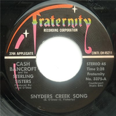 Cash Bancroft And The Sterling Sisters - Snyders Creek Song download mp3 flac