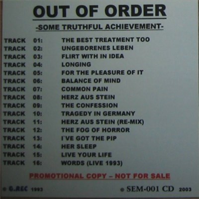 Out Of Order - Some Truthful Achievement download mp3 flac