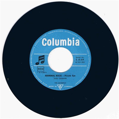 The Olympics - Kriminal Rock (Private Eye) / (Baby) Hully Gully download mp3 flac