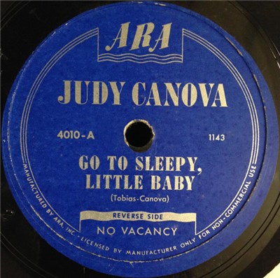 Judy Canova - Go To Sleep, Little Baby / No Vacancy download mp3 flac