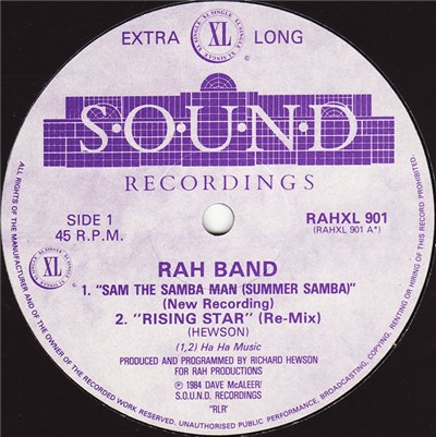 RAH Band - Sam The Samba Man / Rising Star / Dream Street download mp3 flac