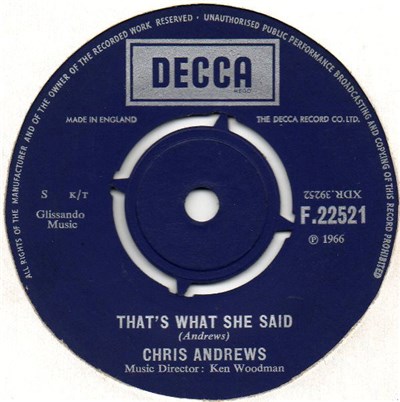 Chris Andrews - That's What She Said download mp3 flac