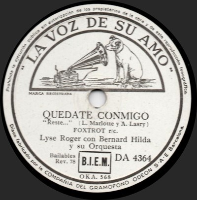 Lyse Roger Con Bernard Hilda Y Su Orquesta - Quédate Conmigo / Querido ¿Me Amas? download mp3 flac