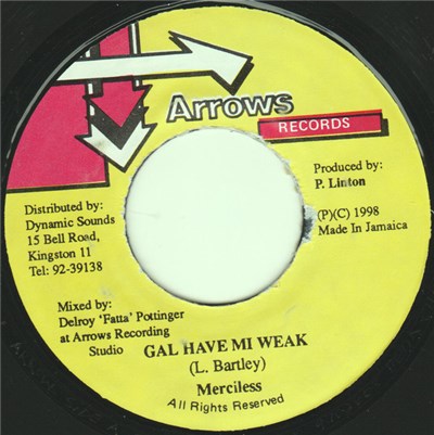 Merciless / Arrows All Star - Gal Have Me Weak / Belch download mp3 flac